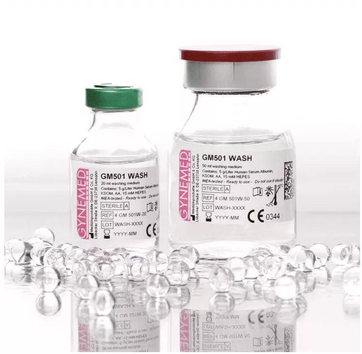 Two bottles of Gynemed speciality media