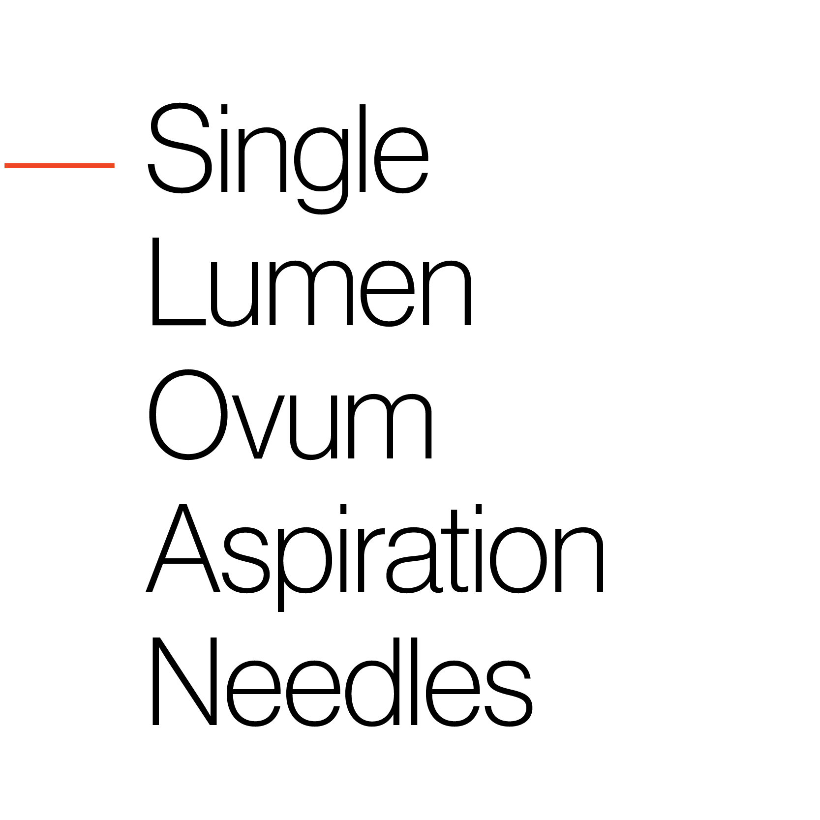 Ovum Aspiration Needle Single Lumen Web tile
