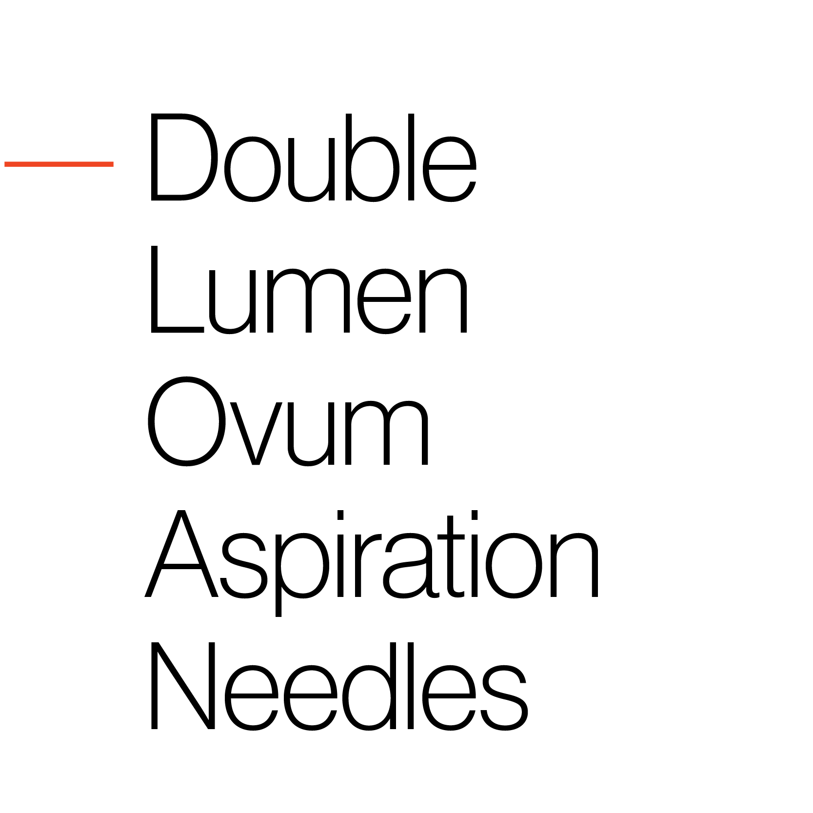 Double Lumen Aspiration Needle Web Tile