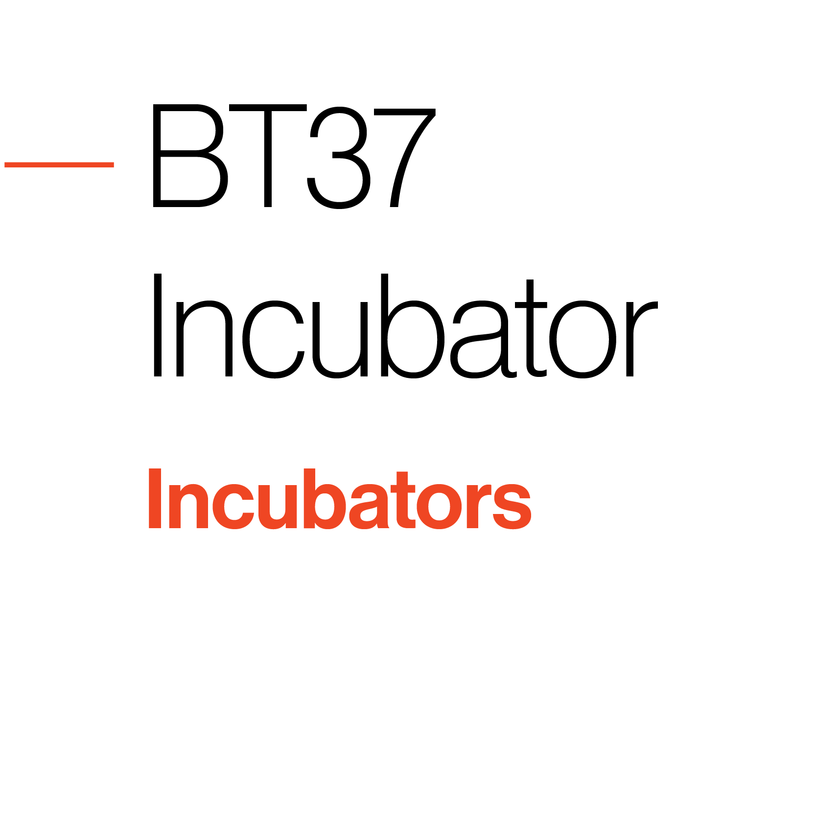  BT37  Incubator brochure tile
